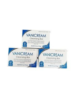 Vanicream Cleansing Bar for Sensitive Skin (3) Pack New 2.9oz Each